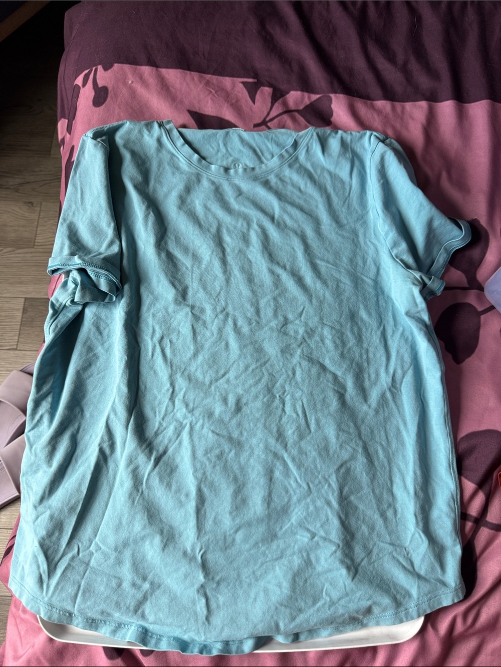 lululemon athletica Short Sleeve Crew Tee in Light Aqua